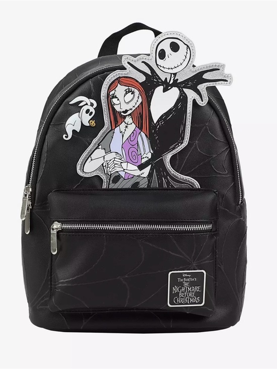 Disney Handbags - NWT Disney The Nightmare Before Christmas Black Mini Backpack with Jack & Sally